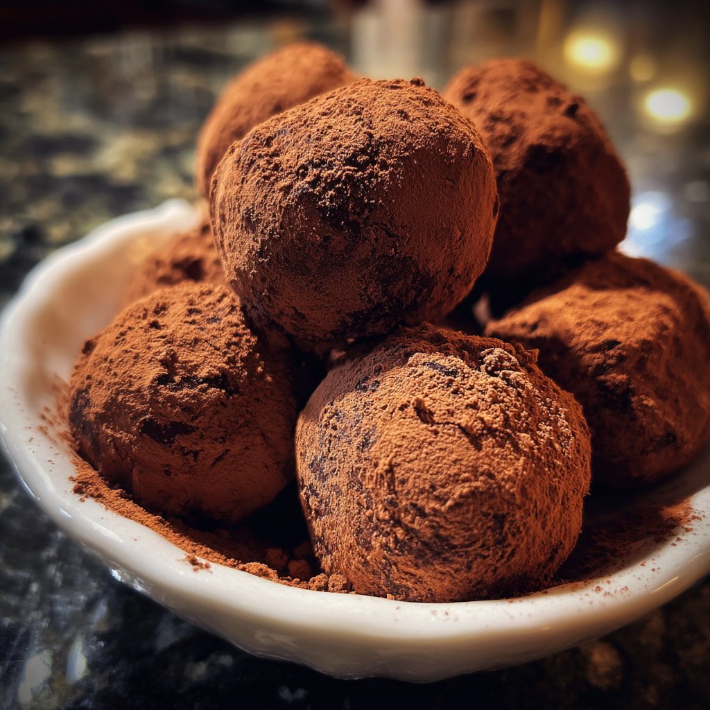 Schokoladentrüffel mit Kakao