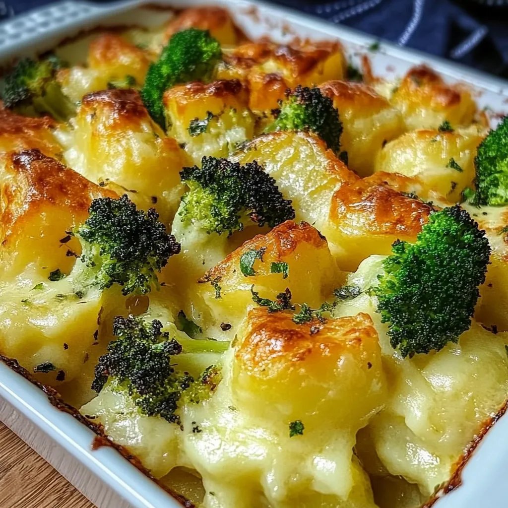 Kartoffel-Brokkoli-Auflauf mit Sahnesauce