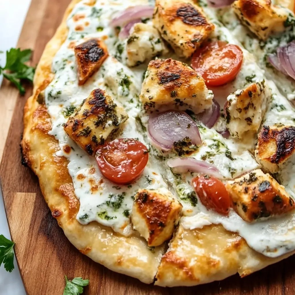 Griechisches Hühnerfladenbrot