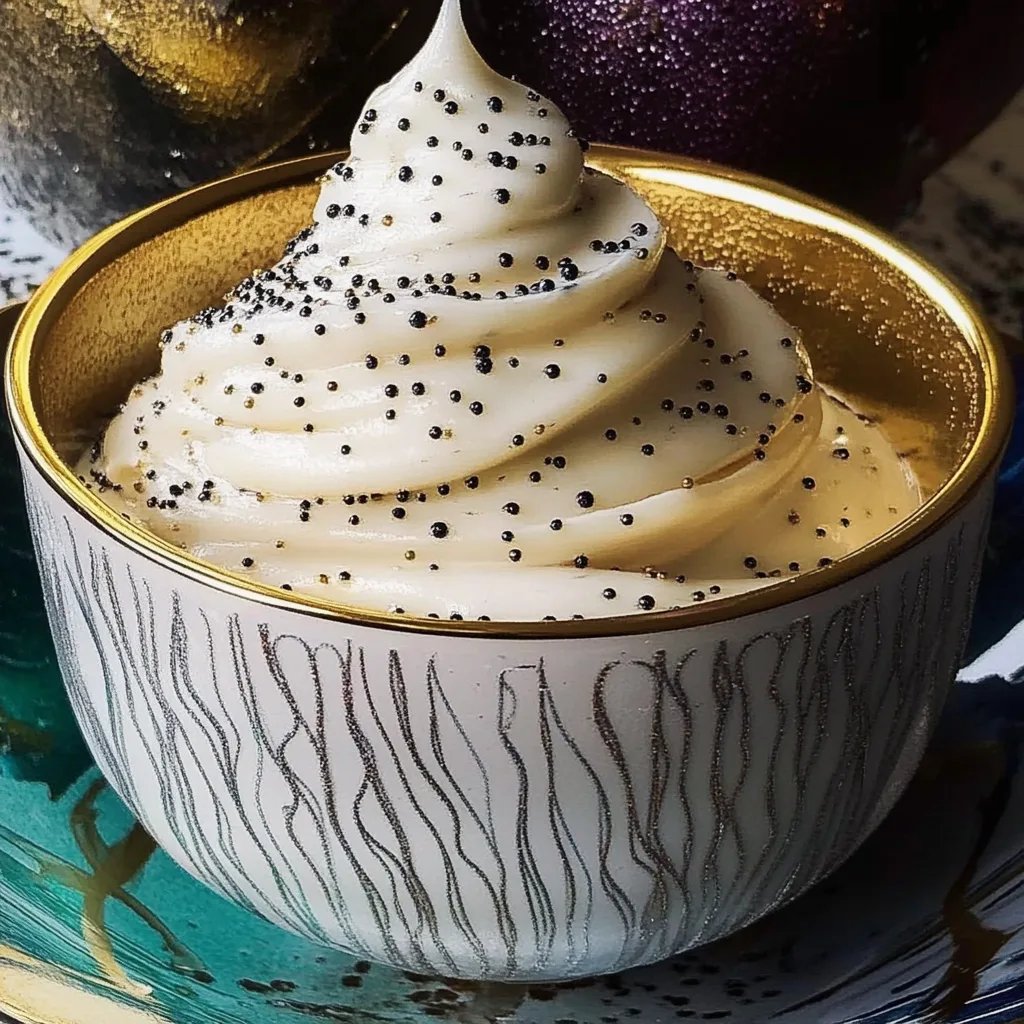 Karamellisierte Pflaumen mit Mohncreme