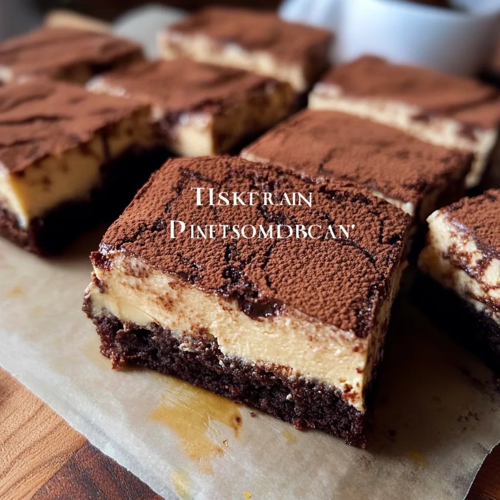 Tiramisu Brownies