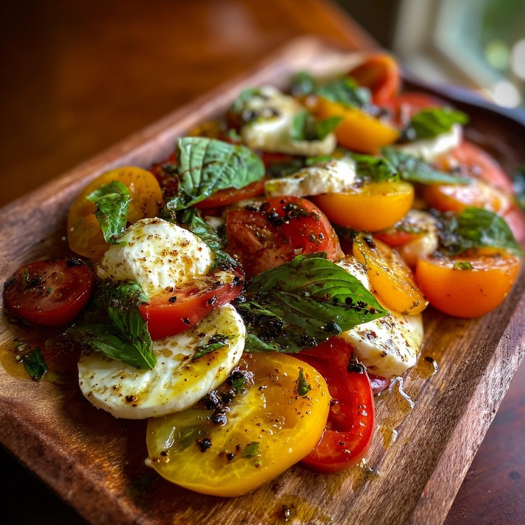 Tomaten Mozzarella Salat Zum Grillen Mit Basilikum