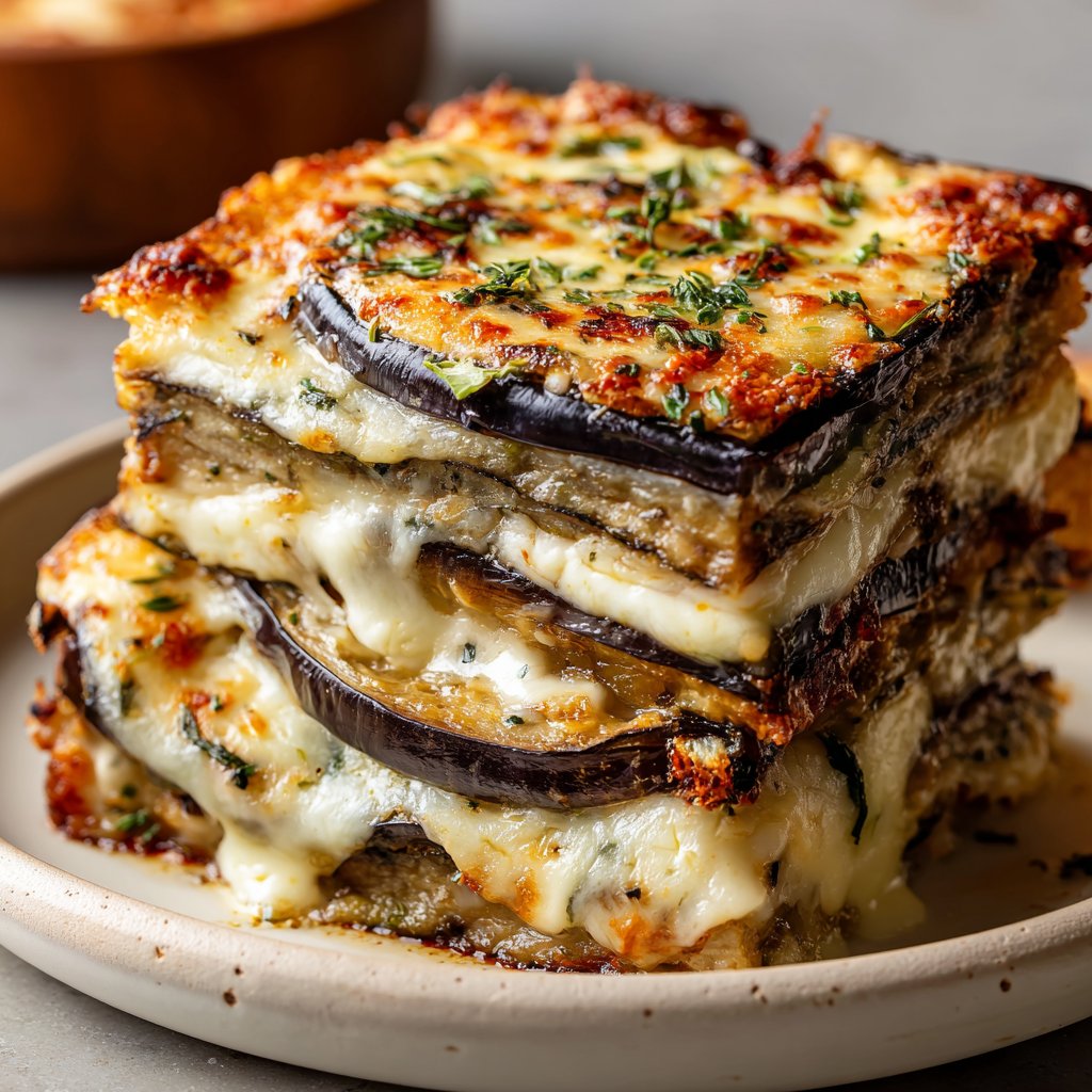 Auberginenauflauf würzig