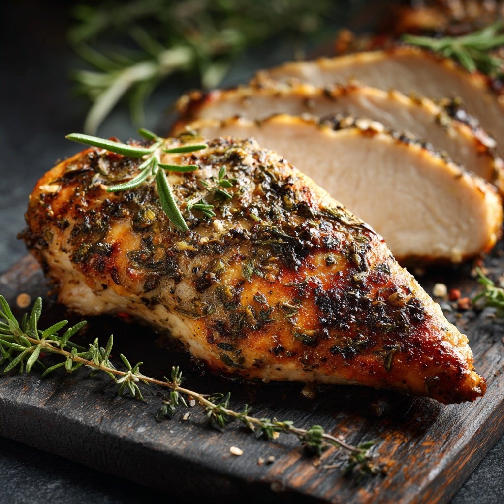 Gegrillte Hähnchenbrust Mit Kräutern