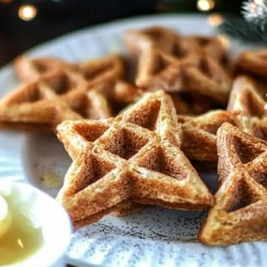 Spekulatius-Waffeln zu Weihnachten