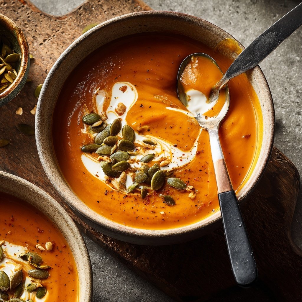 Herzhafte Kürbis-Maronen-Suppe für kalte Abende - ZweiGabeln