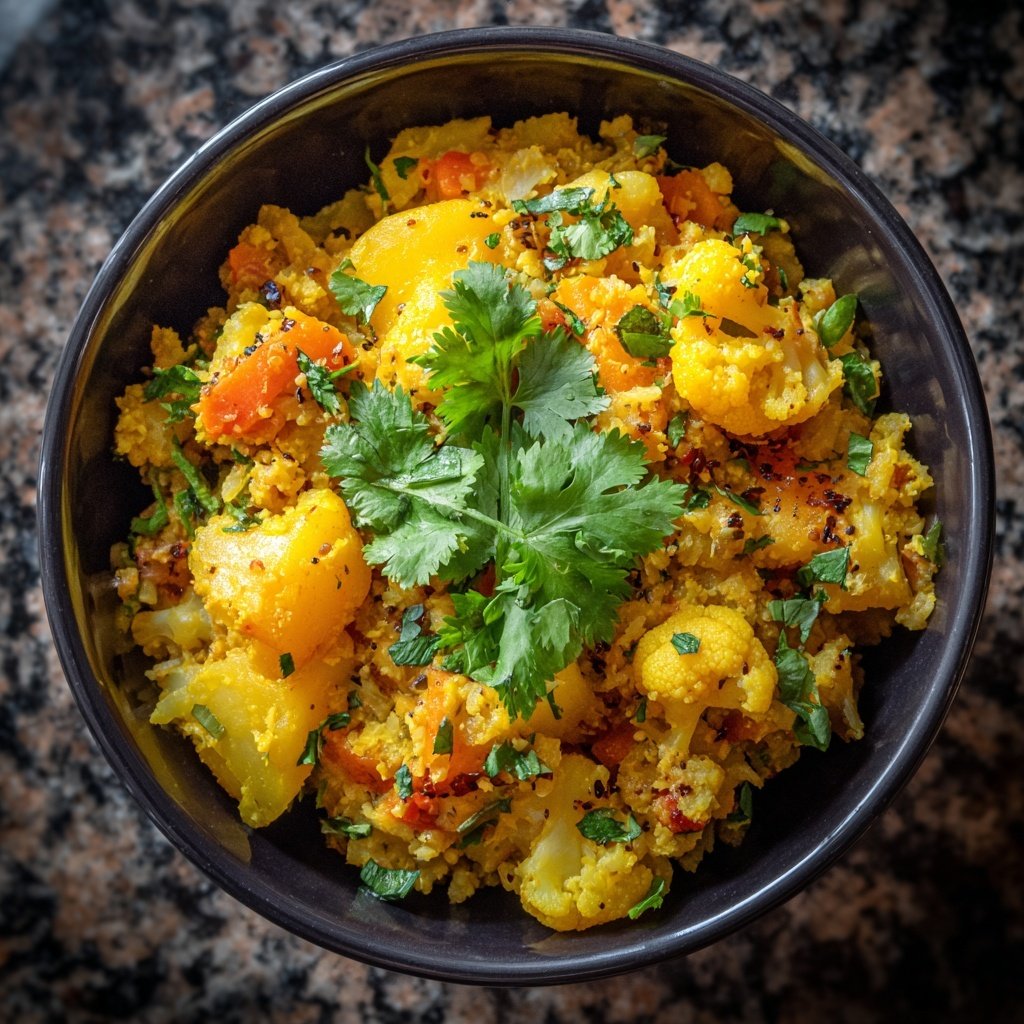 Blumenkohl Reis Mit Curry