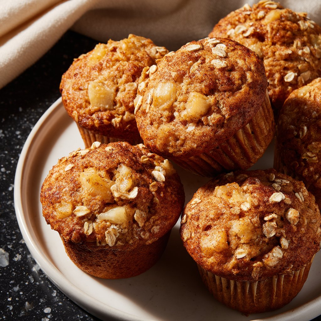 Muffins mit Banane und Haferflocken